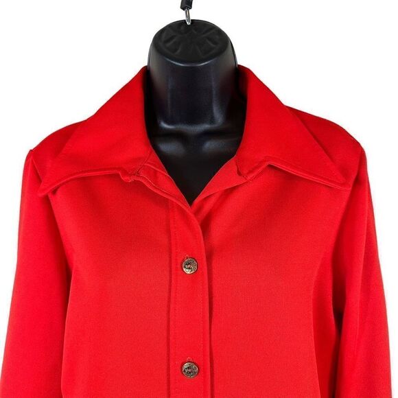 Vintage Red Casual Polyester Blazer Women’s Size 17/18 - Picture 10 of 10